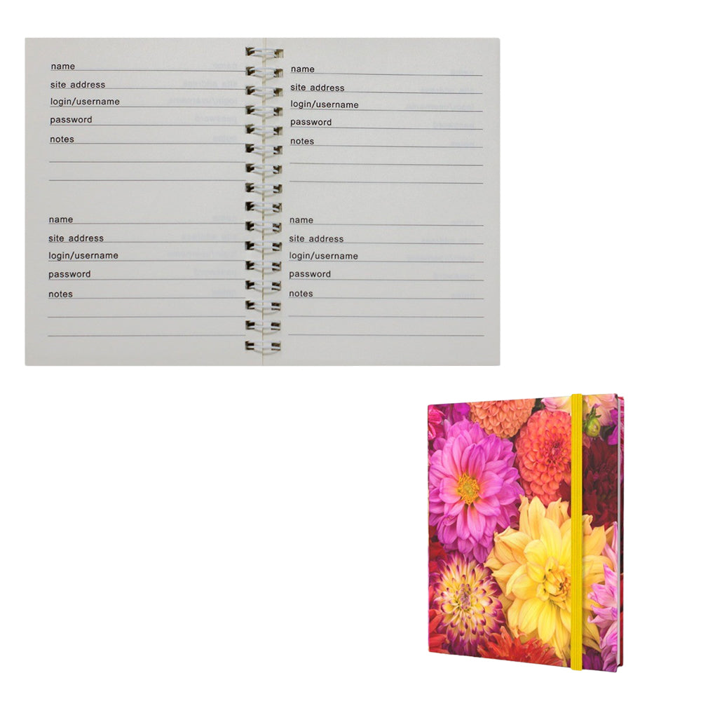 Password + Username Log Book | Dahlia