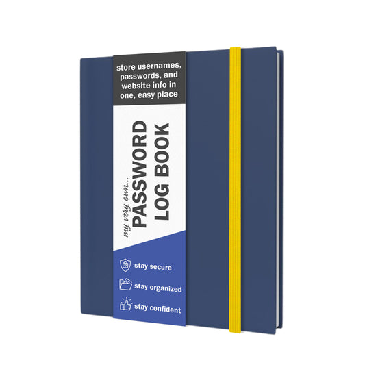 Password + Username Log Book | Navy Blue