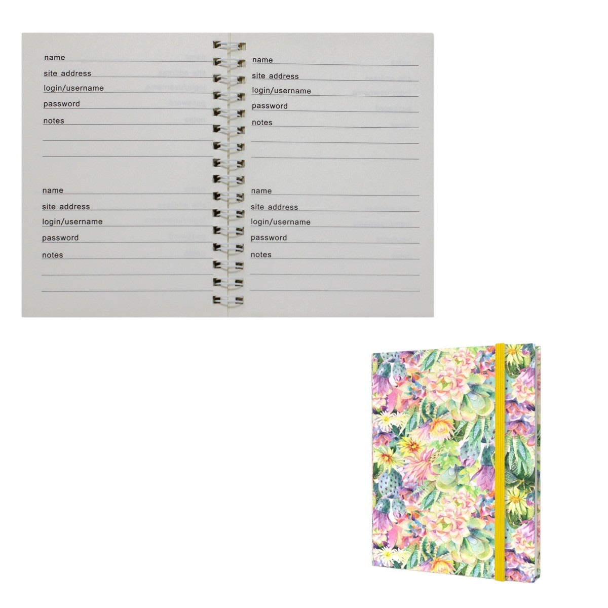 Password + Username Log Book | Cactus Patch
