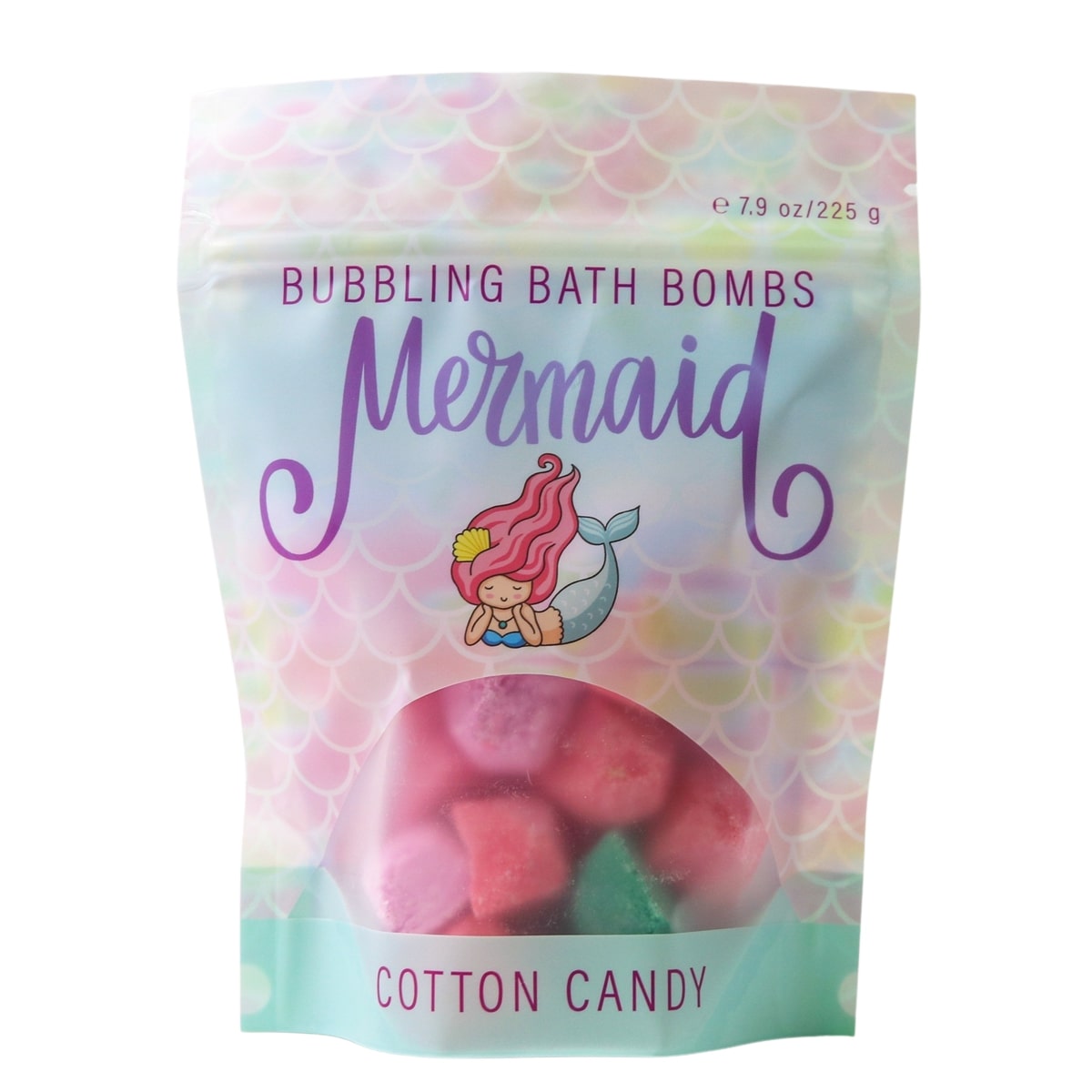 Bubbling Bath Bombs | Mermaid (Cotton Candy)