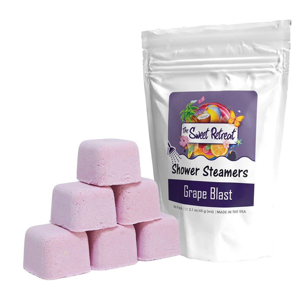 Sweet Retreat Fun & Fruity Shower Steamers (6-Pack) | Grape Blast