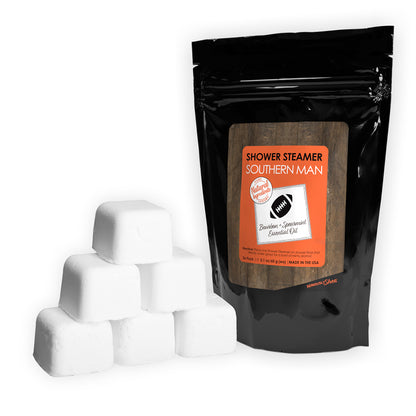 Aromatherapy Shower Steamers (6-pack) | Southern Man (Bourbon + Spearmint)