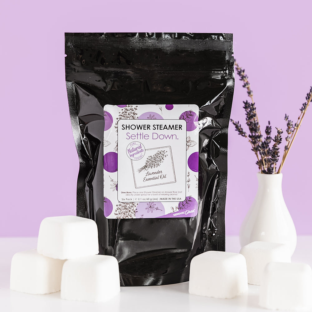 Aromatherapy Shower Steamers (6-pack) | Settle Down (Lavender)