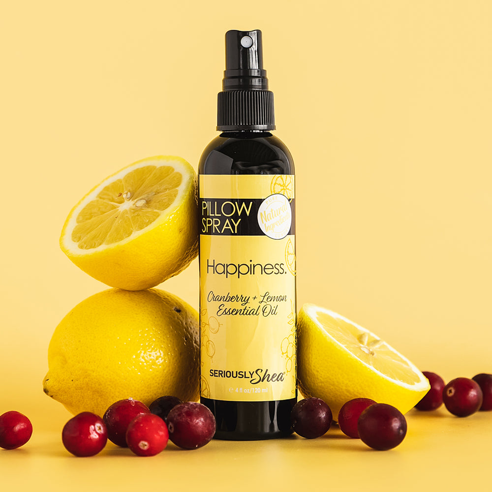 Aromatherapy Pillow Spray | Happiness (Cranberry + Lemon)