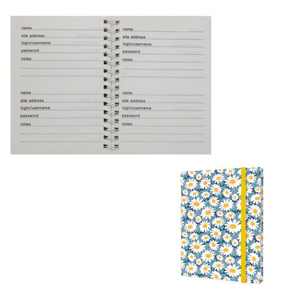 Password + Username Log Book | Blue Daisy