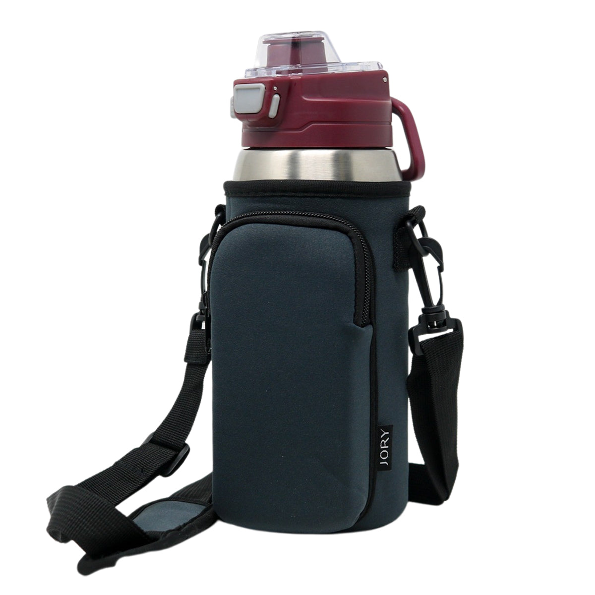 Cross Body Bag Bottle Holder | Charcoal Grey