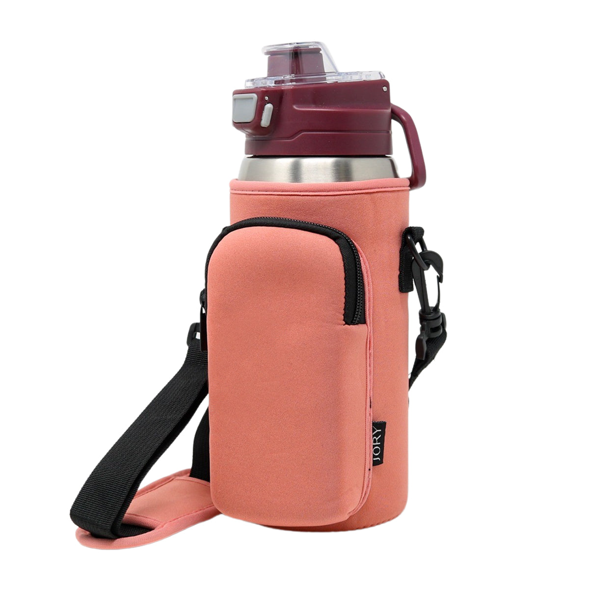 Cross Body Bag Bottle Holder | Coral
